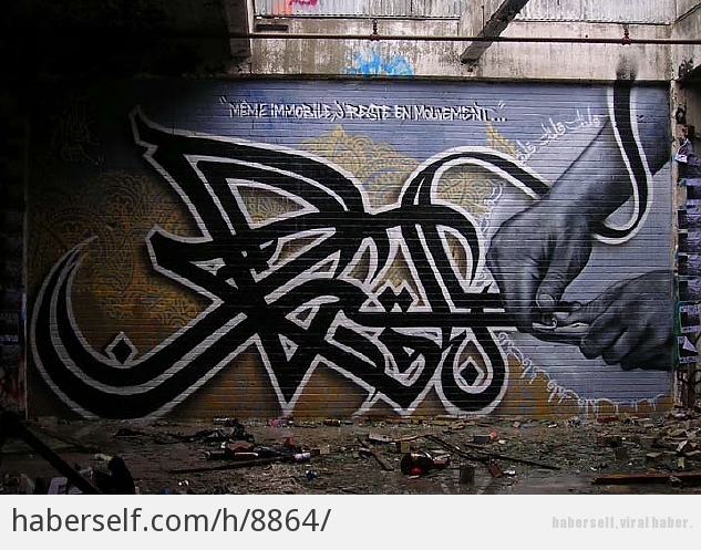 Sokak Sanatinin Musluman Yildizlari Islami Grafiti Sanatindan 15 Eserlerine Denmesinden